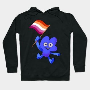 Lesbian Pride Flag Four! Hoodie